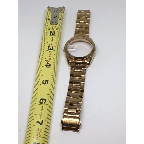 Fossil Stainless Steel Parts Links Band 18mm Case W/ Crystal Rose Gold V876 - Picture 1 of 7